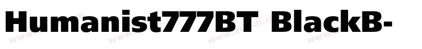 Humanist777BT BlackB字体转换 Humanist777BT BlackB字体转换